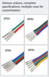 LED light connecting cable 20AWG*5 and (21/0.14TS)