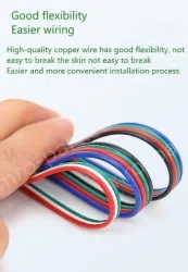 LED light connecting cable 20AWG*6 and (21/0.16TS)