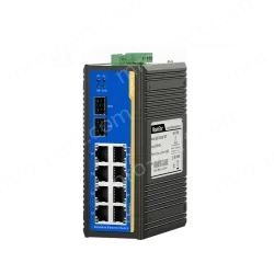 2 Ports Gigabit SFP + 8 Ports Gigabit RJ45 Din-Rail Unmanaged Industrial Ethernet Switch