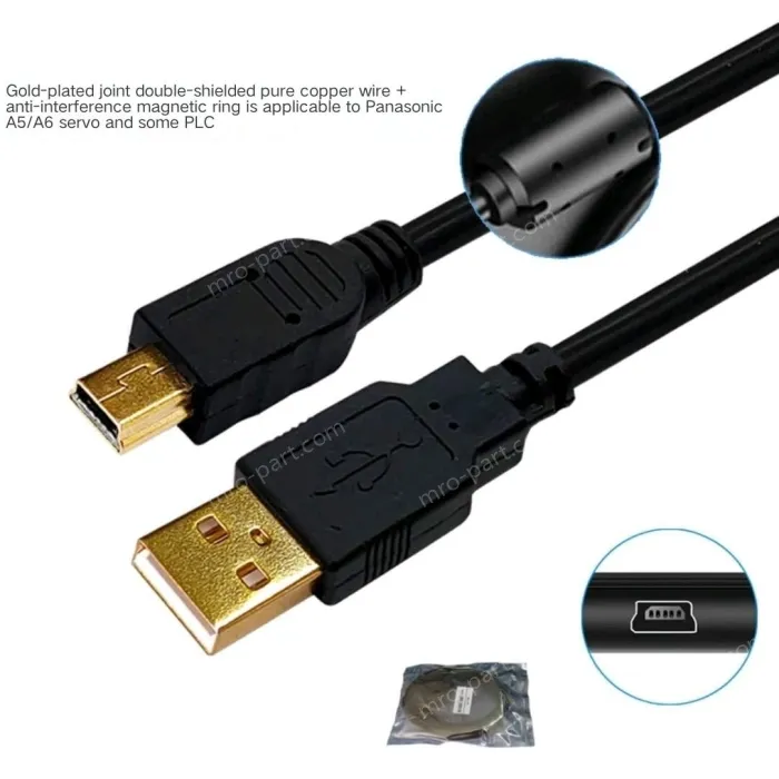 2M Gold Plated Head USB-A5/A6 Anti-static Bag Packing
