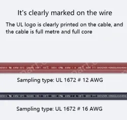 Transformer Cable 22AWG Red