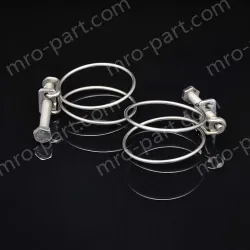 Double steel wire hose clamp 201 material 30-34*2 [wire diameter]
