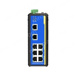 8 Ports 10/100M T(x) Din-Rail Managed Industrial Ethernet Switch
