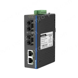 2 Ports 100M F(x) + 2 Ports 10/100M T(x) Din-Rail Unmanaged Industrial Ethernet Switch