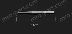Stainless steel tweezers Straight round head (thick) 14cm