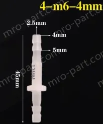 4-M6-4-Feed-through plastic connectors