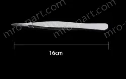 Stainless steel tweezers Straight tip (thick) 16cm