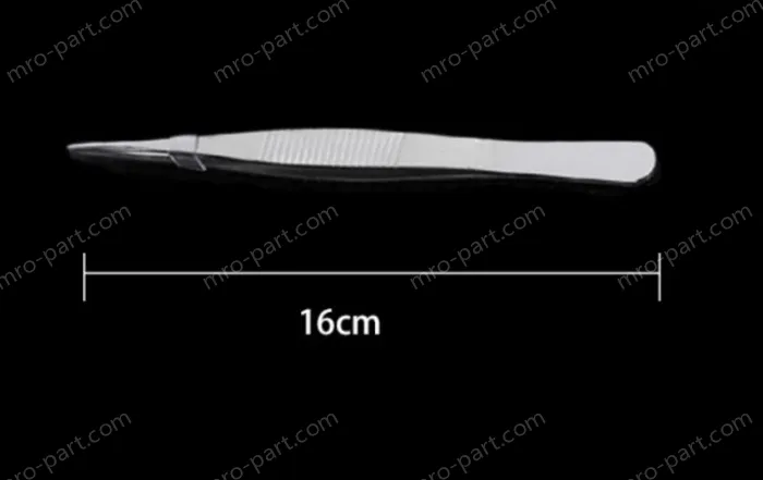 Stainless steel tweezers Straight tip (thick) 16cm