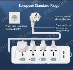 European Standard Converter Plug (Multi Hole)