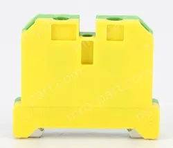 EK16 Grounding Terminal Block Grounding Plastic Terminal Yellow and Green Grounding Terminal Rail Terminal