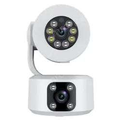 4MP-Full color night vision-Dual lens two-way voice camera