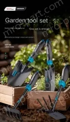 (Soil shovel + hole shovel + five-tooth harrow)