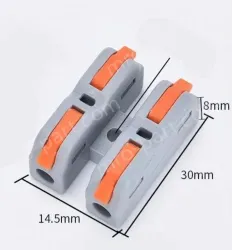 Quick terminal blocks-SCH-2 can be fixed with two in and two out