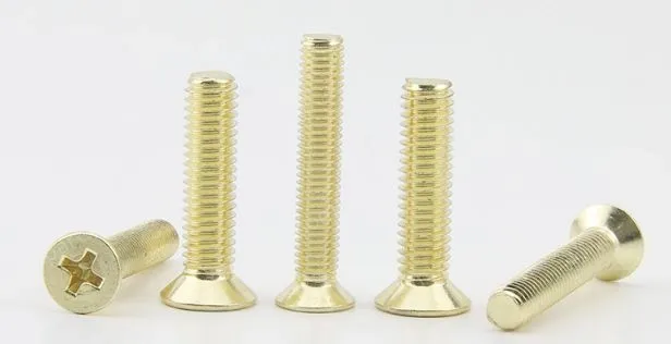 Golden Flat Head Screws M6*115