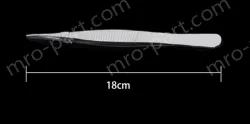 Stainless steel tweezers Straight tip (thick) 18cm