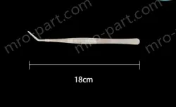Stainless steel tweezers Curved tip (thick) 18cm