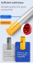 3 pole 63A concealed socket + plug