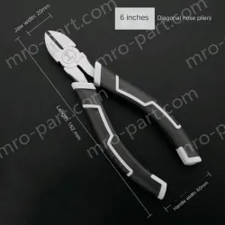 6 inch three-piece set (vise + needle nose pliers + wire stripper)