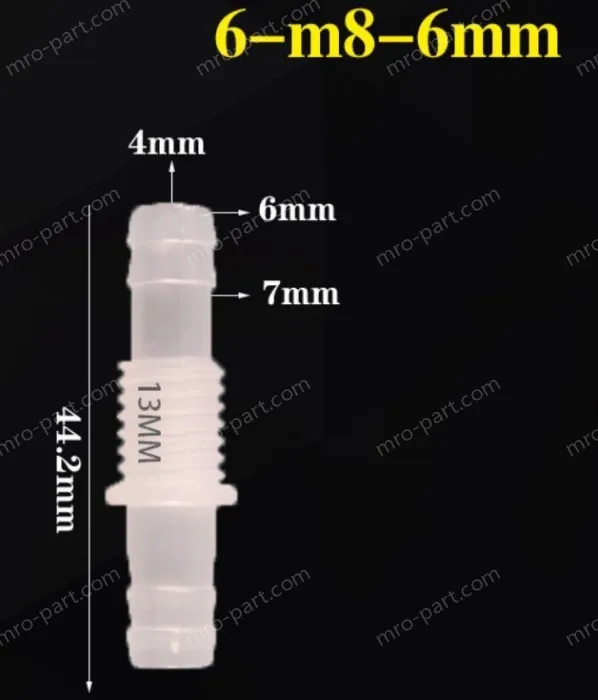 6-M8-6-Feed-through plastic connectors