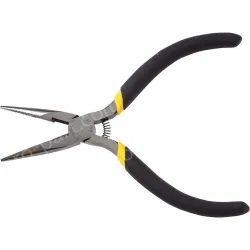 Black handle mini needle-nose pliers 5 inches