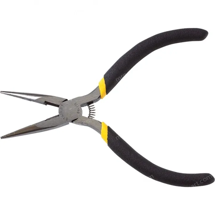 Black handle mini needle-nose pliers 5 inches