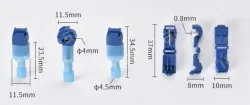 T2 blue 1.5-2.5 square cord-T-type no-break wire terminal