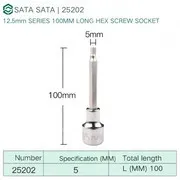 Dafei 5mm with a total length of 100mm-25202