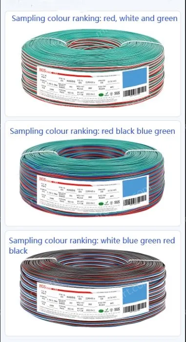 LED light connecting cable 18AWG*3 and (34/0.16TS)