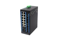 12-port 10/100/1000BASE-TX+12 SFP Managed Industrial PoE Switch