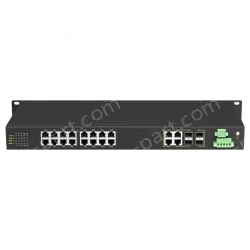 4 Ports Gigabit Combo + 16 Ports Gigabit RJ45 Rack-mount Unmanaged Industrial Ethernet Switch