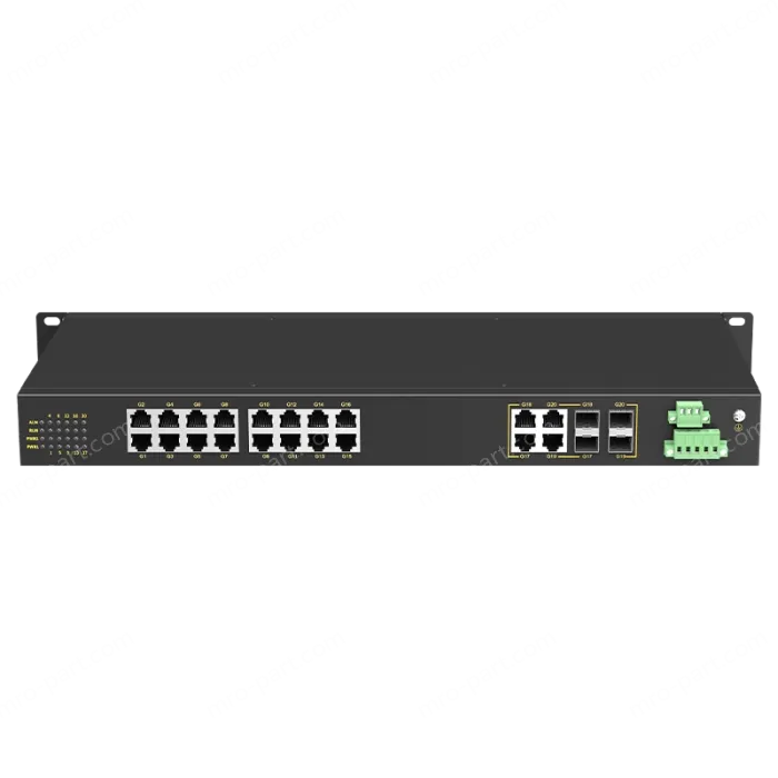 4 Ports Gigabit Combo + 16 Ports Gigabit RJ45 Rack-mount Unmanaged Industrial Ethernet Switch