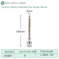Dafei 6mm with a total length of 140mm-24305