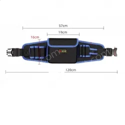 Middle pocket economic thickened waist bag (yellow and blue edge random)