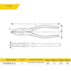 Wire cutter 7"