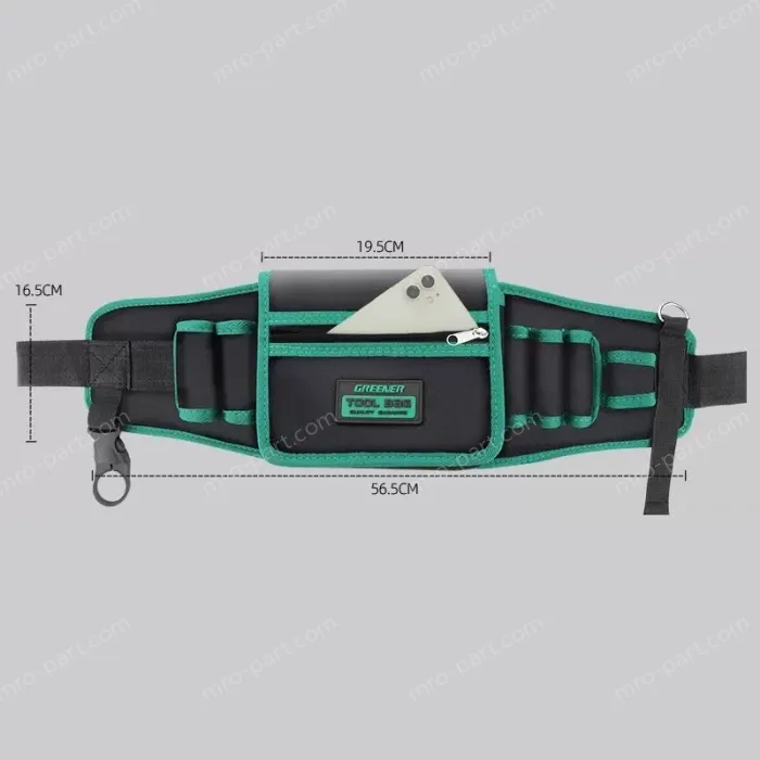 The belt bag can hold a mobile phone 1680D wear-resistant zipper
