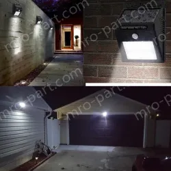 Multi functional, wall mounted Detachable solar LED wall light
