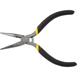Black handle mini needle-nose pliers 5 inches