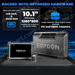 TOPDON Phoenix Plus Integrated Diagnostic Tool Bi-Directional Control Topology Mapping 41 Maintenance Services ECU Coding VAG 2 Years Update