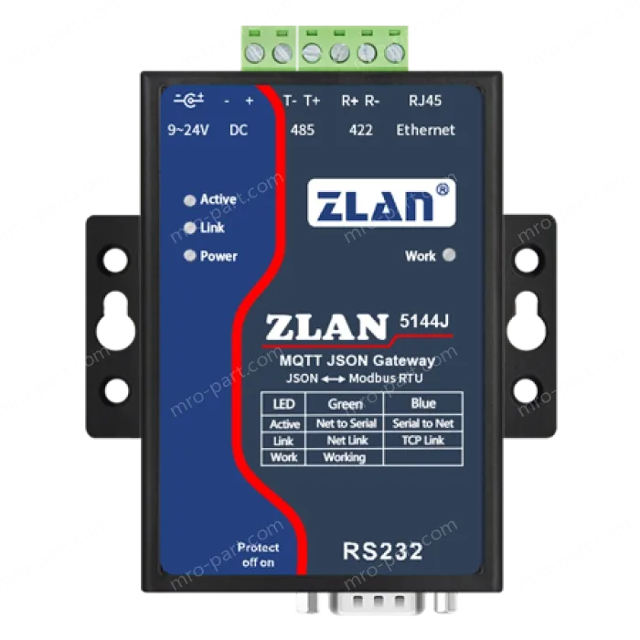 MQTT+JSON to Modbus gateway