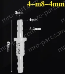 4-M8-4-Feed-through plastic connectors