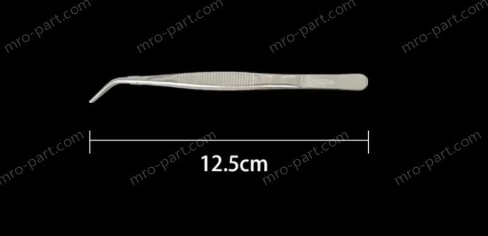 Stainless steel tweezers Curved tip (304 models) 12.5cm