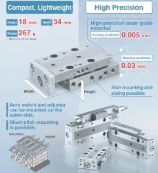 Air Slide Table MXJ Series MXJ16-20ZN