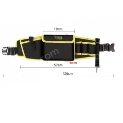 The yellow edge upgrade middle pocket can be equipped with an electric drill + hook included