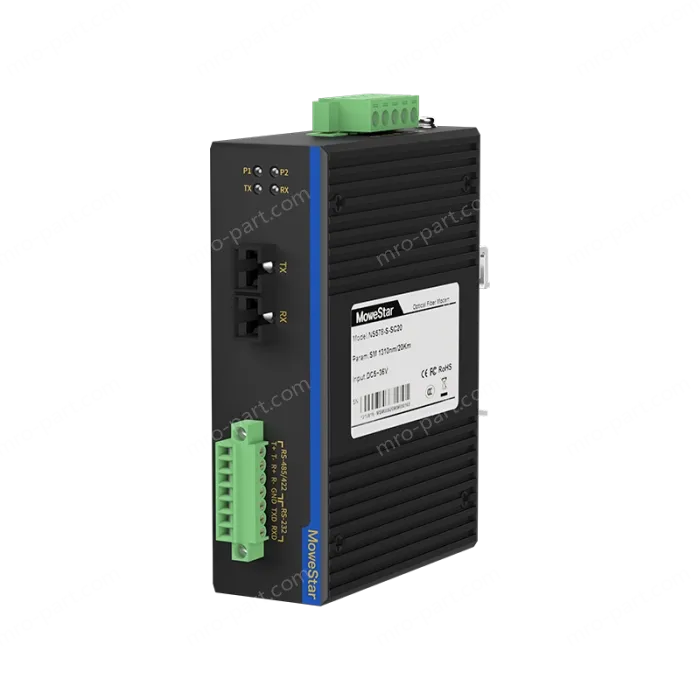Din-Rail RS232/485/422 Serial To Fiber Modem