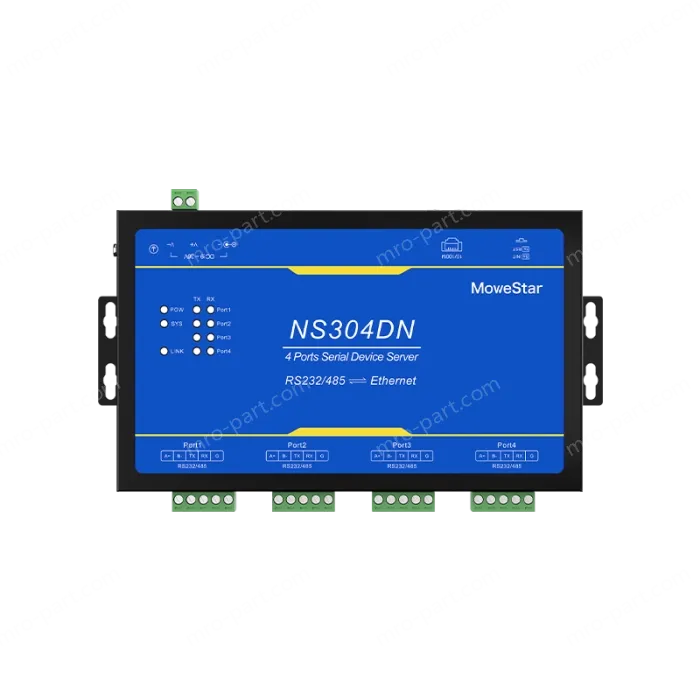 4 Ports RS232/485 Serial to 100M Ethernet Server