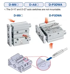 Compact Guide Cylinder MGP Series MGPM25-70Z