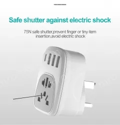 Universal to UK plug adapter KRSAP-WLH010330