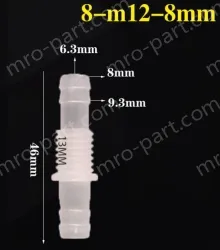 8-M12-8-Feed-through plastic connectors