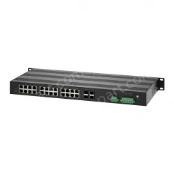 Full-Gigabit 4-optical 24-electric ring network managed PoE switch