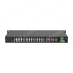 4 Ports Gigabit Combo + 24 Ports 10/100M T(x) Rack-mount Unmanaged Industrial Ethernet Switch